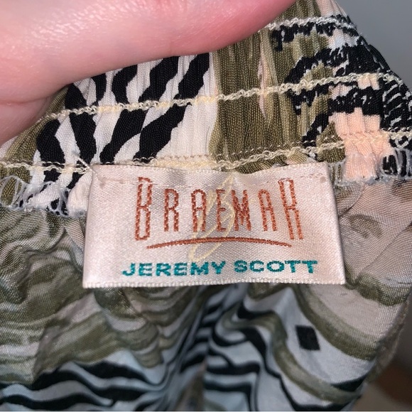 Vintage Braemar Jeremy Scott Safari Button Front Skirt - Picture 3 of 8